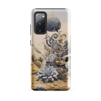 Pantheon - Surreal Cactus God Art Phone Case Samsung Galaxy S20 Fe / Gloss Transparent Phone Case Surreal Detailed Illustration Desert