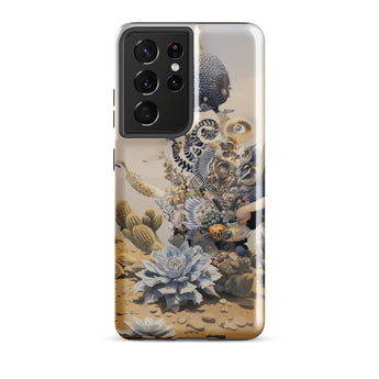 Pantheon - Surreal Cactus God Art Phone Case Samsung Galaxy S21 Ultra / Gloss Samsung Galaxy S21 Ultra Phone Case Surreal Detailed Cactus
