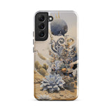 Pantheon - Surreal Cactus God Art Phone Case Samsung Galaxy S22 Plus / Gloss Phone Case Surreal Textured Illustration Marine Life Desert