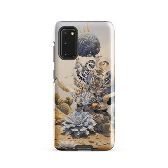 Pantheon - Surreal Cactus God Art Samsung Case, Galaxy S20 / Gloss, Smartphone Case Desert-themed Surreal Art Design