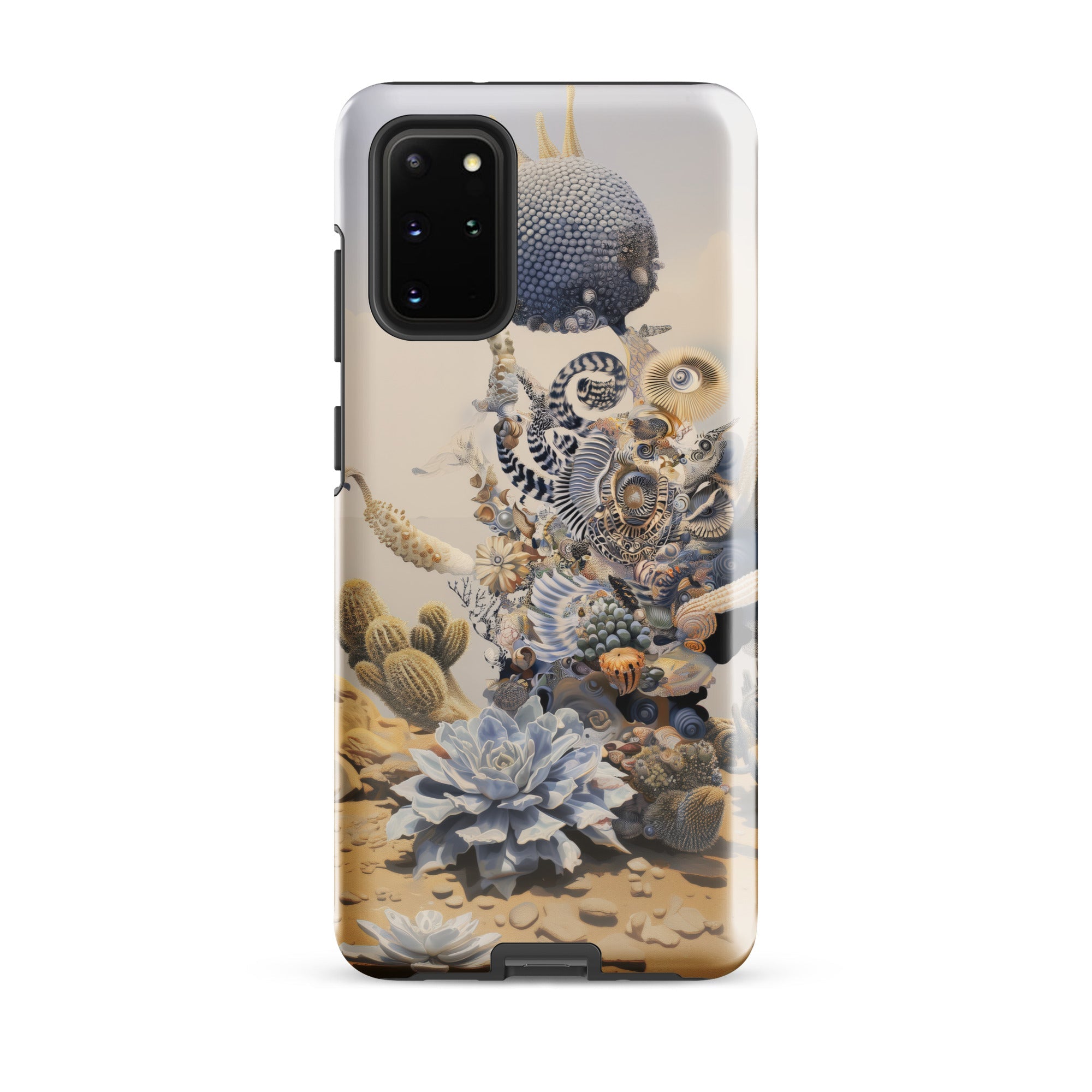 Pantheon Surreal Cactus God Art Samsung Case, Galaxy S20 Plus / Gloss, Smartphone Surreal Desert Themed Protective Case