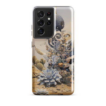 Pantheon - Surreal Cactus God Art Samsung Case, Galaxy S21 Ultra / Gloss, Smartphone Decorative Case Desert Flora Surreal Elements