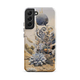 Pantheon - Surreal Cactus God Art Samsung Case, Galaxy S22 Plus / Gloss, Phone Case Surreal Desert Landscape Collage Natural Elements