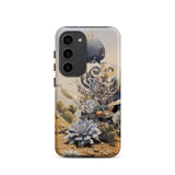 Pantheon - Surreal Cactus God Art Samsung Case, Galaxy S23 / Matte, Smartphone Case Surreal Desert Landscape Cacti Abstract Organic