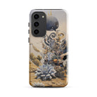 Pantheon Surreal Cactus God Art Samsung Case, Galaxy S23 Plus / Gloss, Smartphone Case Desert Landscape Plants Surreal Complex Arrangement