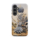 Pantheon Surreal Cactus God Art Samsung Case, Galaxy S24 Plus / Matte, Smartphone Case Surreal Desert Landscape Bulbous Textured Object