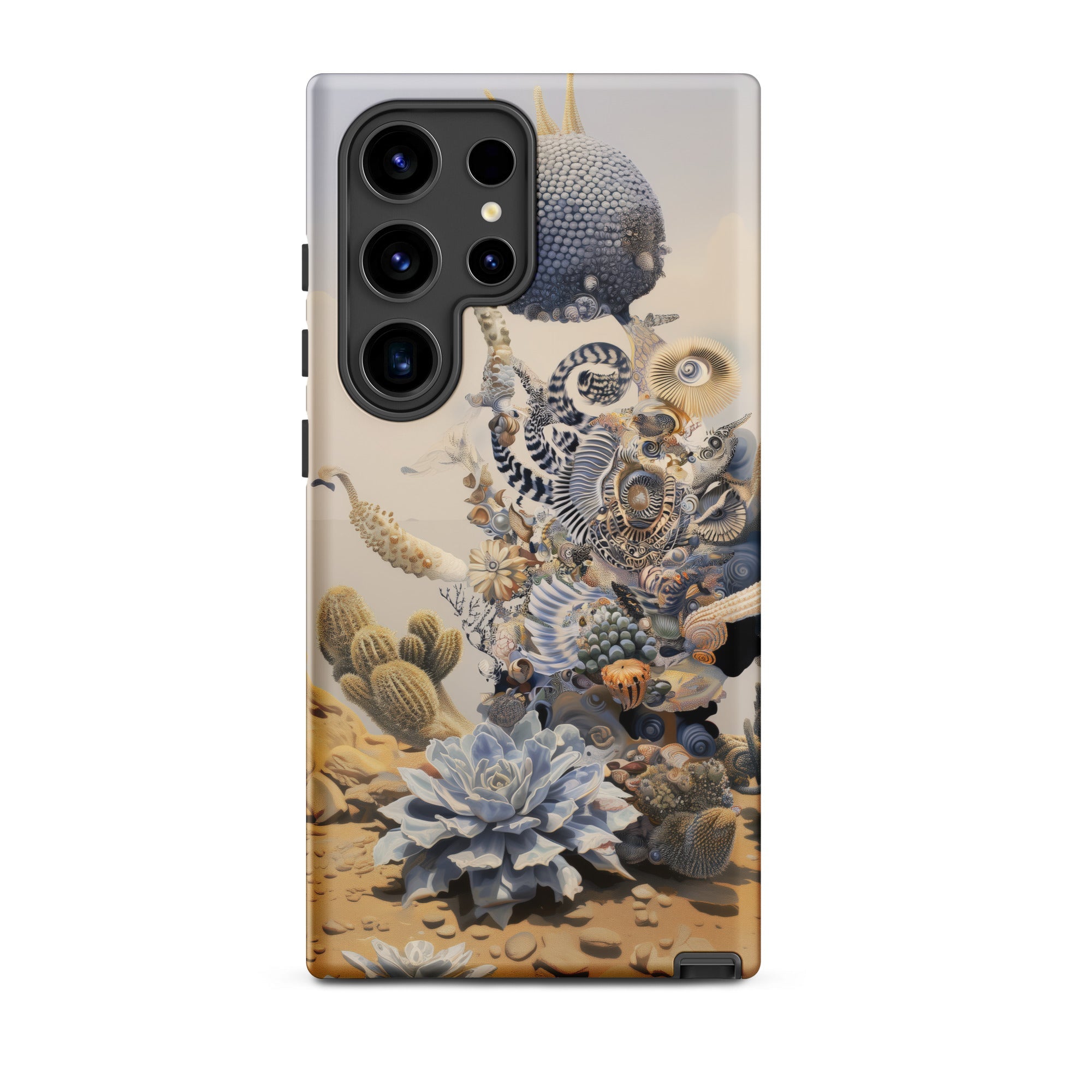 Pantheon Surreal Cactus God Art Samsung Case, Galaxy S24 Ultra / Matte, Smartphone Surreal Desert Themed Case