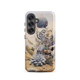 Pantheon - Surreal Cactus God Art Samsung Case, Galaxy S25 / Gloss, Smartphone Case Whimsical Desert Landscape Design