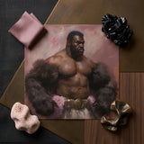 Papa Bear - Gay Muscle Daddy Art Print / Canvas Prints Richly Detailed Oil Painting Muscular Black Man Dark Muscle Daddy Art, Gaybear