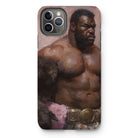 Papa Bear - Gay Muscle Daddy Iphone Case, 11 Pro Max / Matte, Phone Case Muscular Dark-skinned Warrior