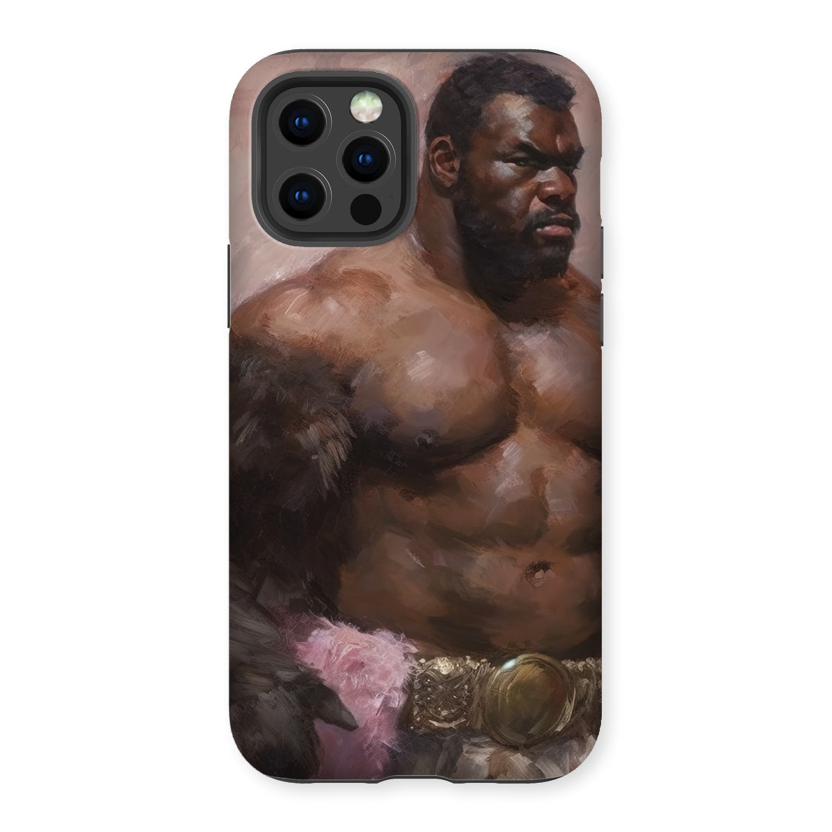 Papa Bear - Gay Muscle Daddy Iphone Case, 12 Pro / Matte, Phone Case Muscular Warrior Art
