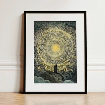 Paradiso Canto 31 - Gustave Dore Art Print / Canvas, 12x16’’ / 31x41cm / Black Frame / Matboard, Posters Prints & Visual Artwork, Toby Leon