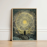 Paradiso Canto 31 - Gustave Dore Art Print / Canvas Framed Dramatic Vortex Angels Demons Dark, Concentric Radiance Prints