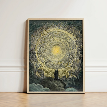 Paradiso Canto 31 - Gustave Dore Art Print / Canvas Framed Dramatic Vortex Angels Demons Dark, Concentric Radiance Prints