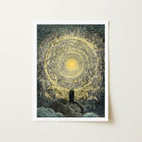 Paradiso Canto 31 - Gustave Dore Art Print / Canvas Framed Dramatic Celestial Scene Angels Light, Concentric Radiance Prints