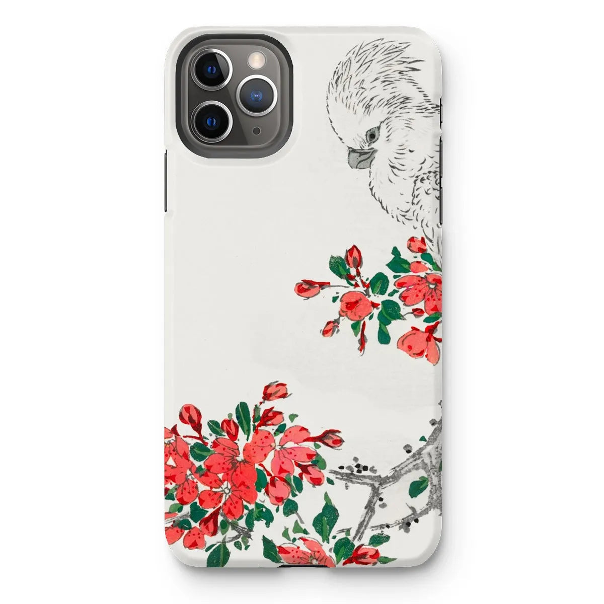 Parrot And Pyrus - Japanese Bird Phone Case - Numata Kashu - Iphone 11 Pro Max / Matte - Mobile Phone Cases - Aesthetic