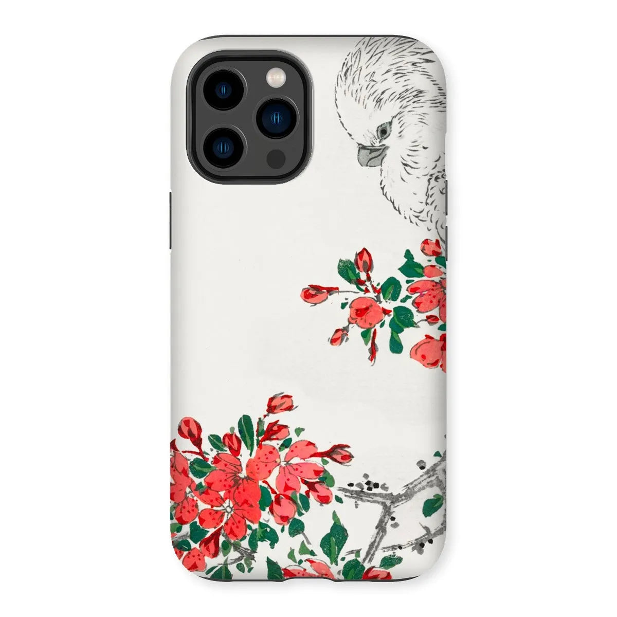 Parrot And Pyrus - Japanese Bird Phone Case - Numata Kashu - Iphone 14 Pro Max / Matte - Mobile Phone Cases - Aesthetic