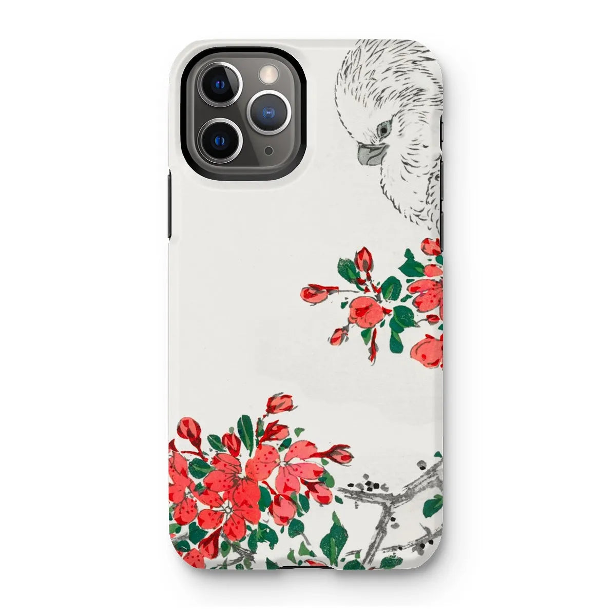 Parrot And Pyrus - Japanese Bird Phone Case - Numata Kashu - Iphone 11 Pro / Matte - Mobile Phone Cases - Aesthetic Art