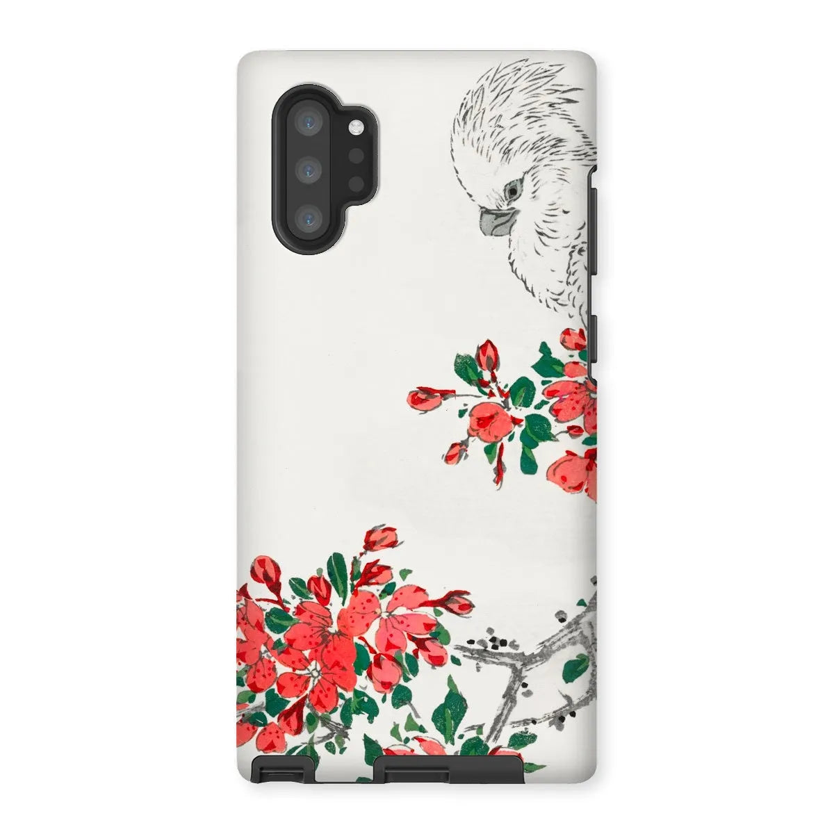 Parrot And Pyrus - Japanese Bird Phone Case - Numata Kashu - Samsung Galaxy Note 10p / Matte - Mobile Phone Cases