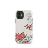 Parrot and Pyrus - Numata Kashu Iphone Case, 12 Mini / Matte, Phone Case Bird Floral Design
