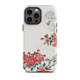 Parrot and Pyrus - Numata Kashu Iphone Case, 13 Pro Max / Matte, Floral Bird Patterned Phone Case