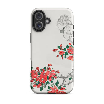 Parrot and Pyrus - Numata Kashu Iphone Case, 16 Plus / Matte, Floral Cockatoo Phone Case