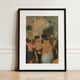 Party Animals - Luxe Vintage Circuit Gays Art Print / Canvas, 12x16’’ / 31x41cm / Black Frame / Matboard, Posters Prints & Visual Artwork,