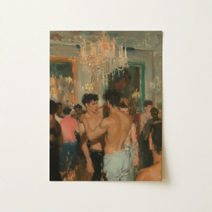 Party Animals - Luxe Vintage Circuit Gays Art Print / Canvas, 12x16’’ / 31x41cm / Unframed / no Border, Posters Prints & Visual Artwork,