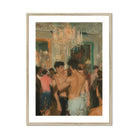 Party Animals Luxe Vintage Circuit Gays Art Print, Framed Oil Painting Crowded Party