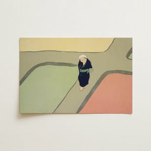 Path Through the Fields - Kamisaka Sekka Art Print / Canvas, 18x12’’ / 46x31cm / Unframed / no Border, Posters Prints & Visual Artwork,