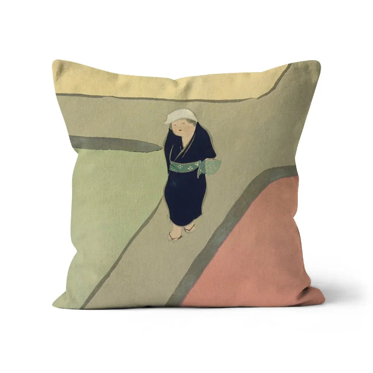 Path Through The Fields By Kamisaka Sekka Cushion - Linen / 16’x16’ - Throw Pillows - Aesthetic Art