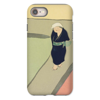 Path Through the Fields - Kamisaka Sekka Iphone Case, 8 / Matte, Phone Case Artistic Illustration Person Traditional Japanese Attire