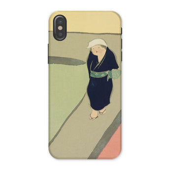 Path Through the Fields - Kamisaka Sekka Iphone Case, x / Matte, Phone Case Artistic Illustration Person Traditional Japanese Attire