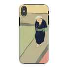 Path Through the Fields Kamisaka Sekka Iphone Case, Xs / Matte, Phone Case Artistic Illustration Person Traditional Japanese Attire