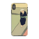 Path Through the Fields Kamisaka Sekka Iphone Case, Xs Max / Matte, Phone Case Artistic Illustration Person Traditional Japanese Attire