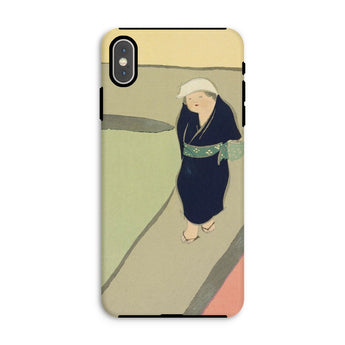 Path Through the Fields - Kamisaka Sekka Iphone Case, Xs Max / Matte, Phone Case Artistic Illustration Person Traditional Japanese Attire
