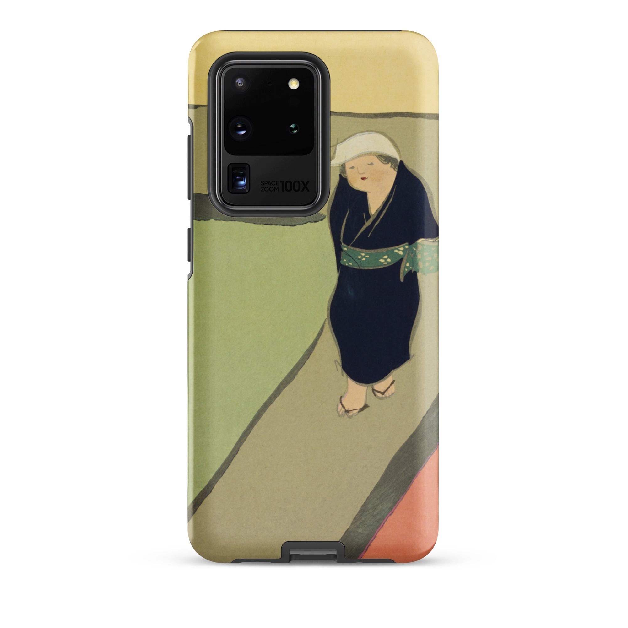 Path Through the Fields Kamisaka Sekka Samsung Case, Galaxy S20 Ultra / Matte, Smartphone Case Printed Illustration Person Traditional