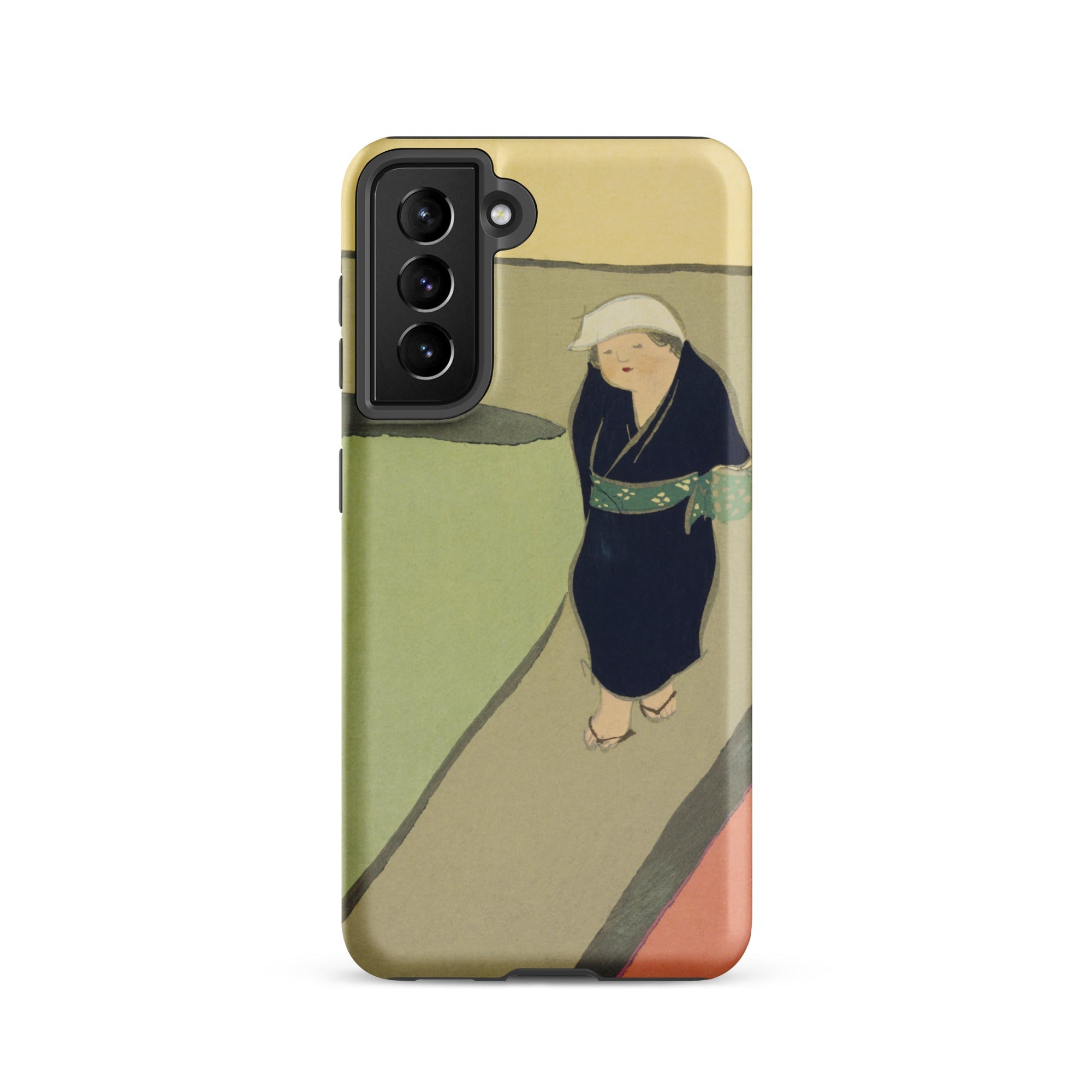 Path Through the Fields Kamisaka Sekka Samsung Case, Galaxy S21 / Matte, Phone Case Artistic Depiction Person Traditional Attire