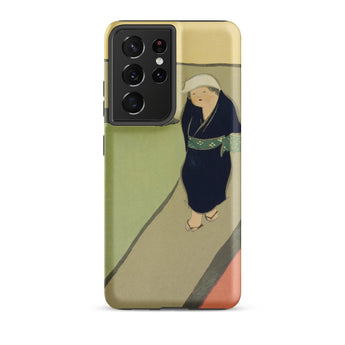 Path Through the Fields - Kamisaka Sekka Samsung Case, Galaxy S21 Ultra / Matte, Smartphone Case Artistic Rendition Person Traditional