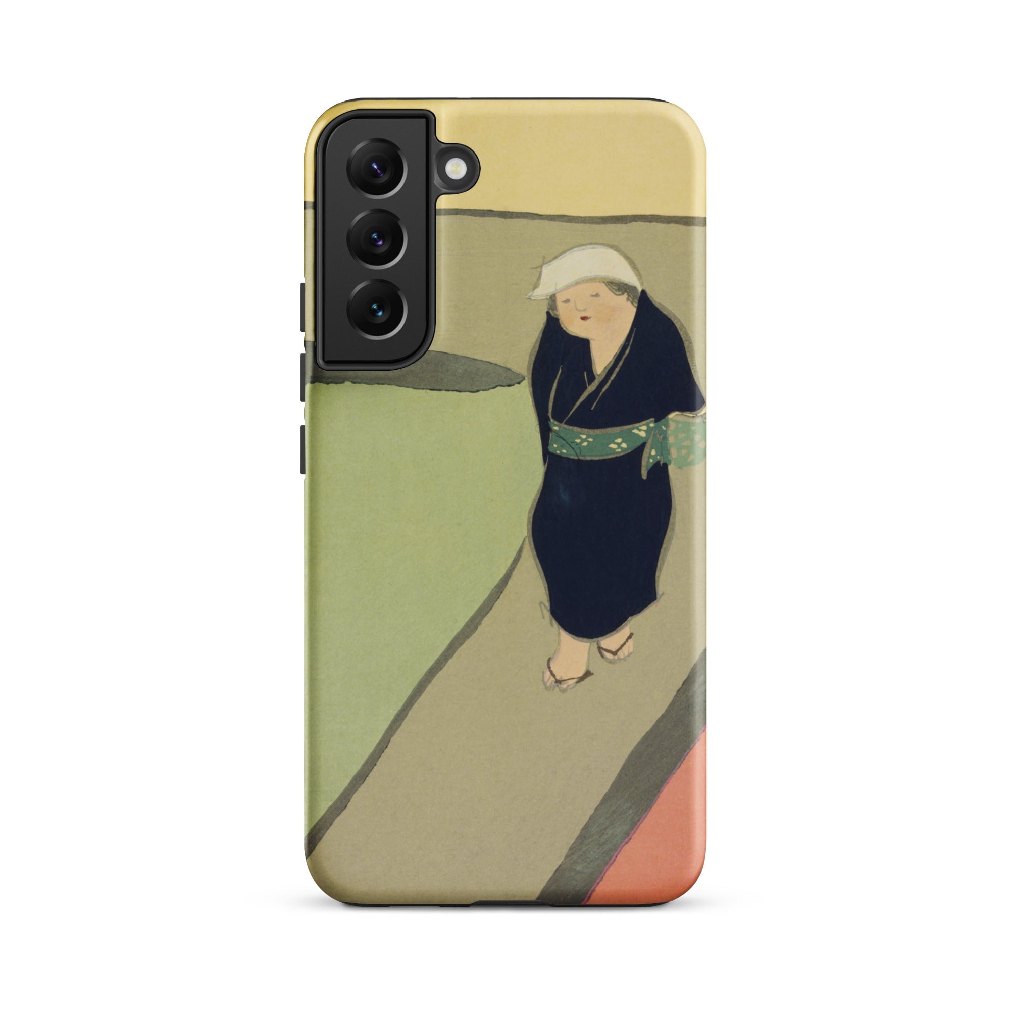Path Through the Fields Kamisaka Sekka Samsung Case, Galaxy S22 Plus / Matte, Phone Case Artistic Rendition Person Traditional Attire Path