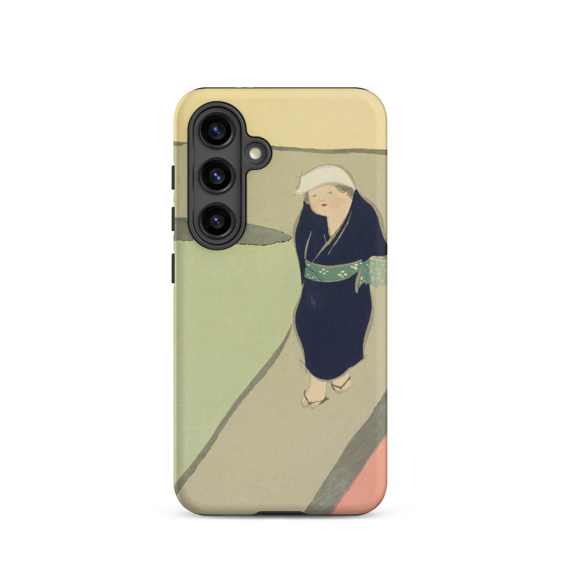 Path Through the Fields Kamisaka Sekka Samsung Case, Galaxy S24 / Matte, Phone Case Japanese Style Painting Figure Kimono Path