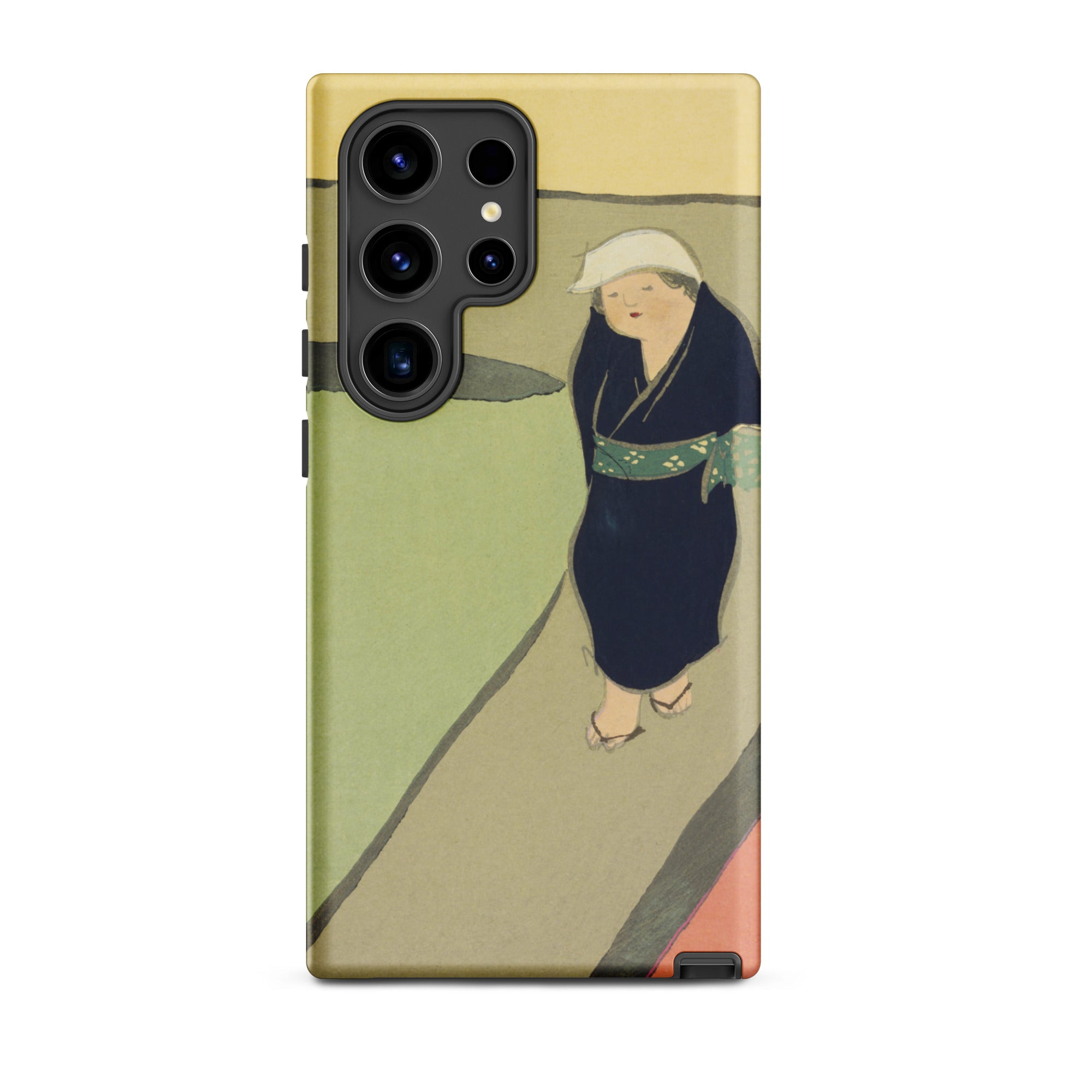 Path Through the Fields Kamisaka Sekka Samsung Case, Galaxy S24 Ultra / Matte, Smartphone Case Artistic Depiction Person Traditional Attire