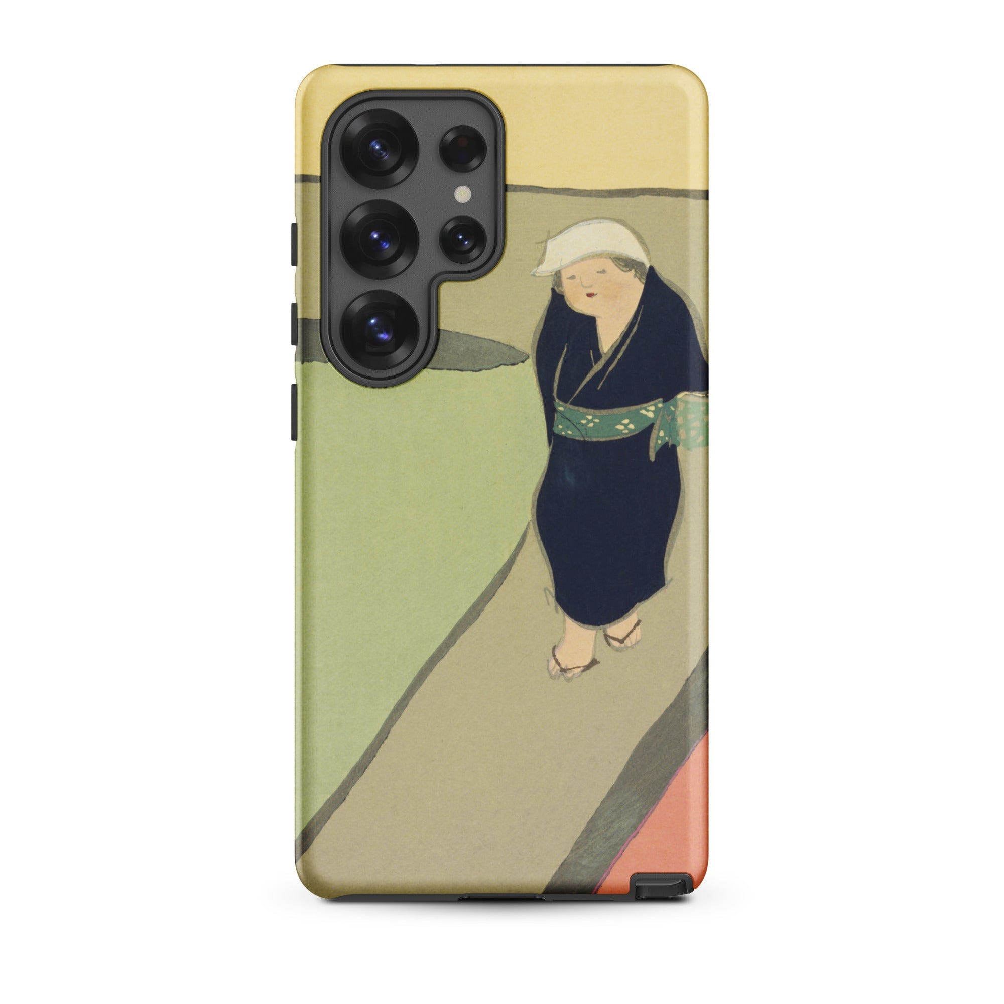 Path Through the Fields Kamisaka Sekka Samsung Case, Galaxy S25 Ultra / Matte, Phone Case Stylized Depiction Person Traditional Attire