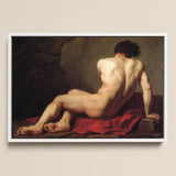 Patroclus - Jacques-louis David Greek Myth Art Print / Canvas, 18x12’’ / 46x31cm / White Frame, Posters Prints & Visual Artwork, Toby Leon