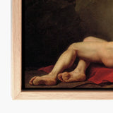 Patroclus - Jacques-louis David Greek Myth Art Print / Canvas Framed Classical Painting Bare Pale Legs, Ridge Engraved Prints