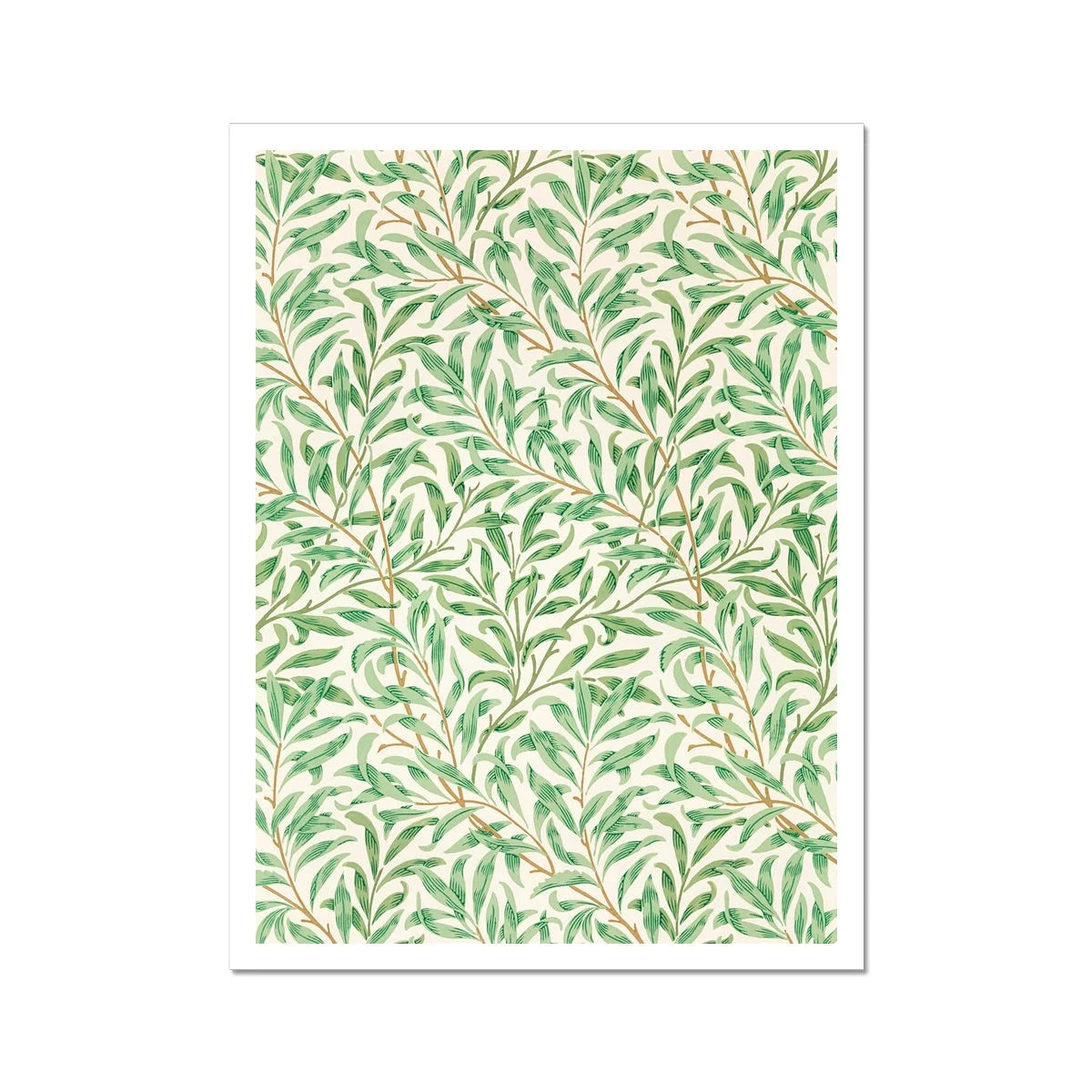 Willow Bough - William Morris Leaf Motif Art Print 12’’x16’’ Posters Prints & Visual Artwork