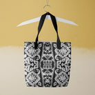 Masala Thai Aesthetic Mosaic Black and White Tote Bag Handles Bags