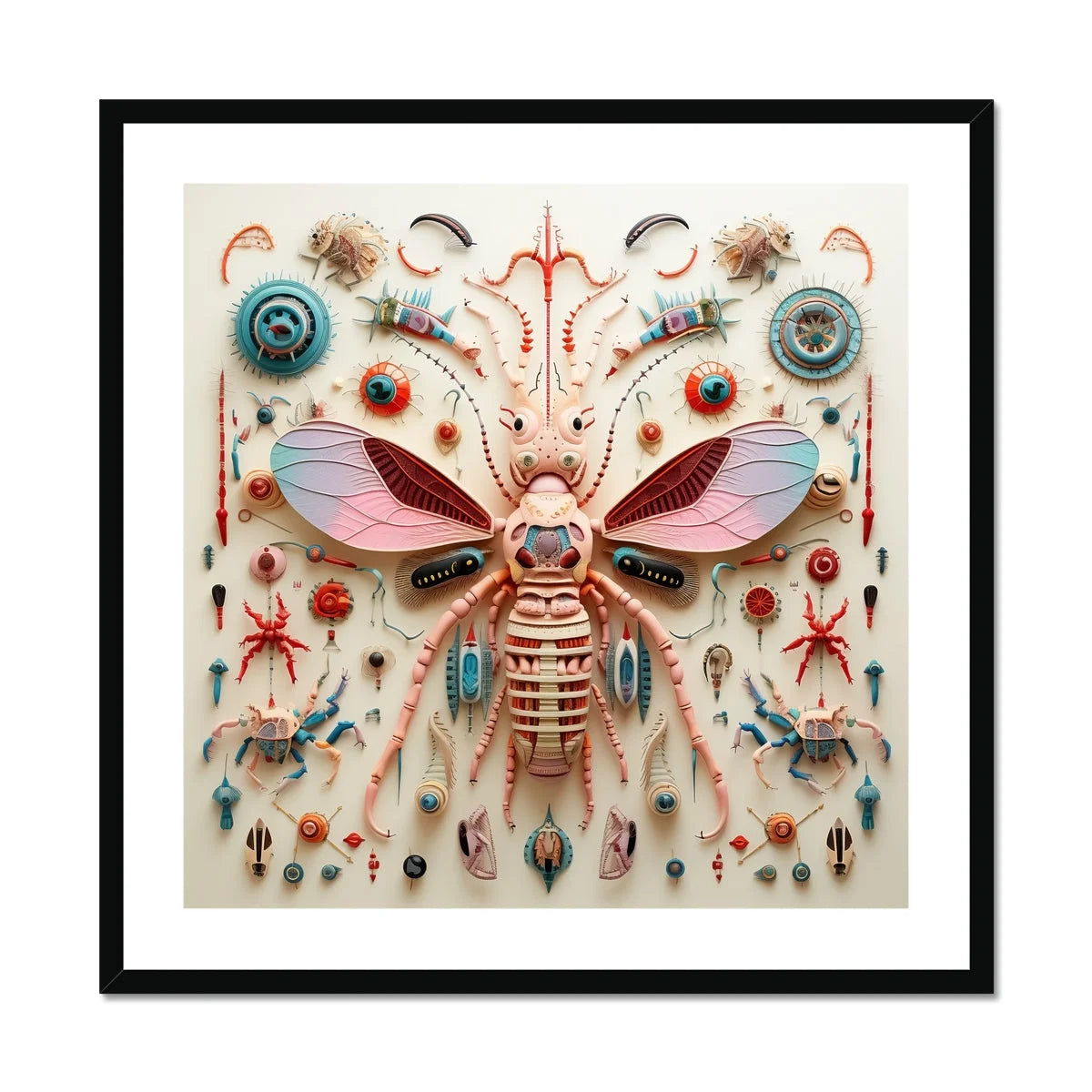 Peachy Queen - Alien Insect Taxonomy Art Print