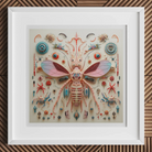 Peachy Queen - Alien Insect Taxonomy Art Print Posters Prints & Visual Artwork