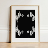 Pearly Whites - Koh Chang Peace Lilies Art Print / Canvas, 12x16’’ / 31x41cm / Natural Frame / Matboard, Posters Prints & Visual Artwork,